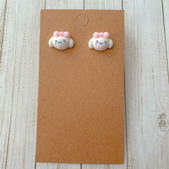 🖤 Cinnamoroll Fuzzy Earring Studs - Picture 3 of 6